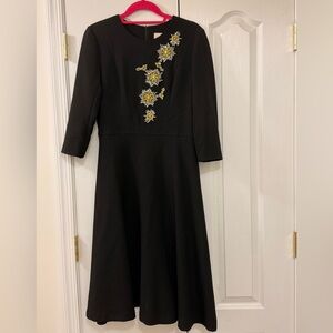 Mignon Doo black knee length dress size medium